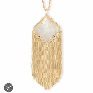 KS gold MOP Kingston adjustable necklace